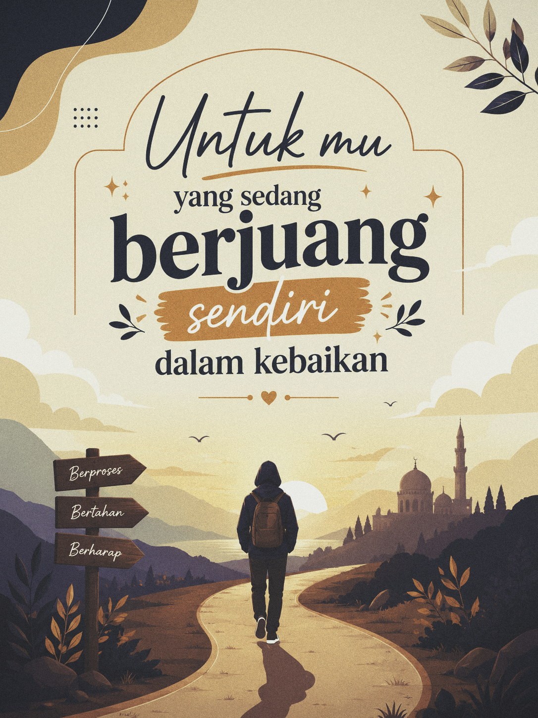 “UNTUK MU YANG SEDANG BERJUANG SENDIRI DALAM KEBAIKAN”