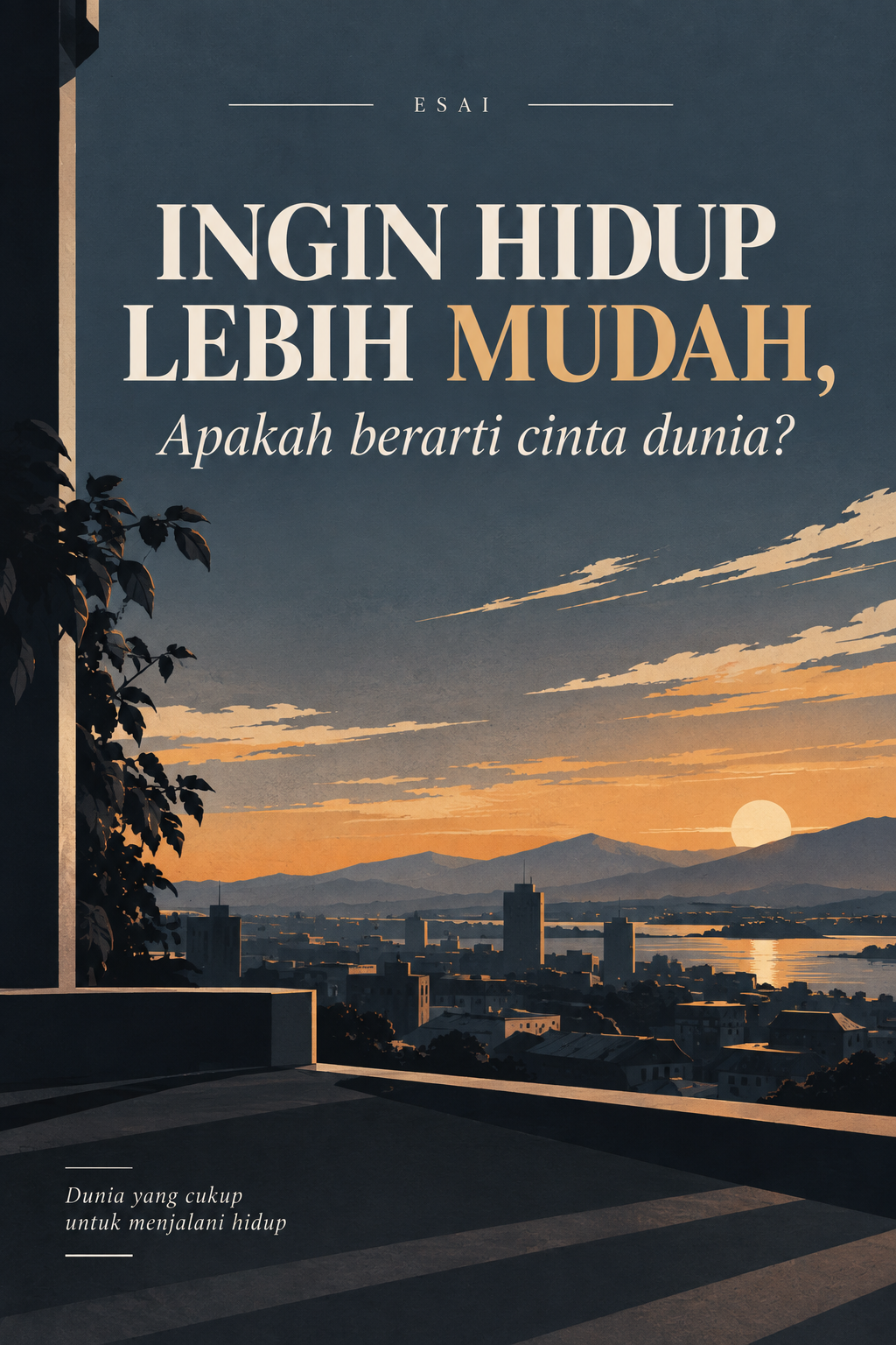 -INGIN HIDUP LEBIH MUDAH,Apakah berarti cinta dunia?-